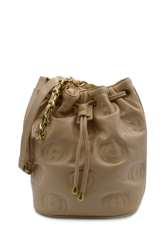 LA CARRIE Borsa a Secchiello Beige 141PMA161LEA