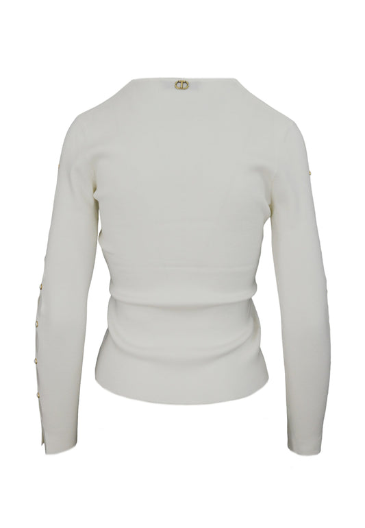 TWINSET Maglia Bianco 242TP3312