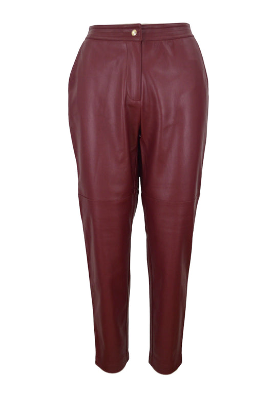 PANTALONE JOGGER TESSUTO ECOPELLE