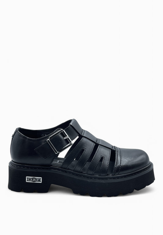 CULT Sandalo SLASH in Pelle Nero CLW421000
