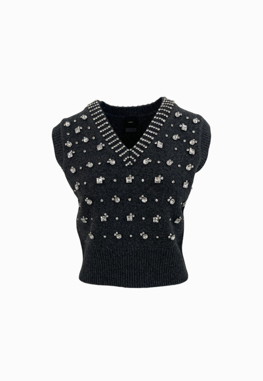 PINKO Gilet Maxi Rib PONZIANE Beige 105639A2TR