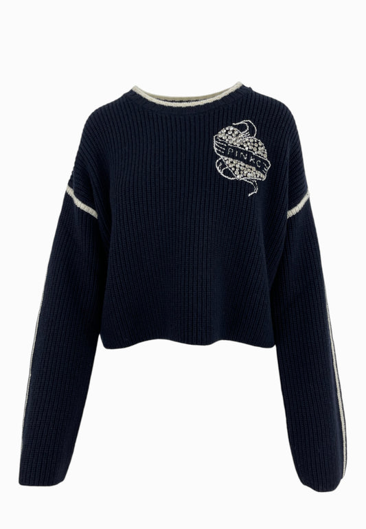 PINKO Maglia Cordonetto ALICUDI Blu 105397A2PK