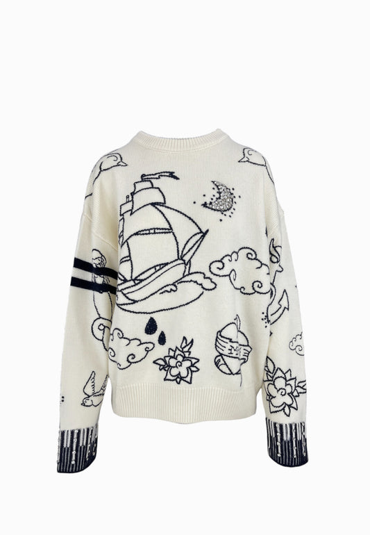 PINKO Maglia Cordonetto ANDROS Bianco 105427A2PK