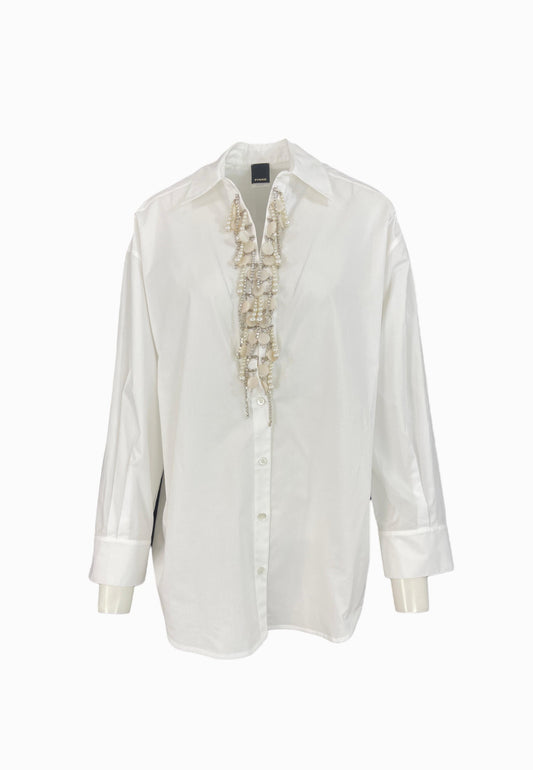 PINKO Camicia Popeline CAPIRAI Bianco 104708A2PJ