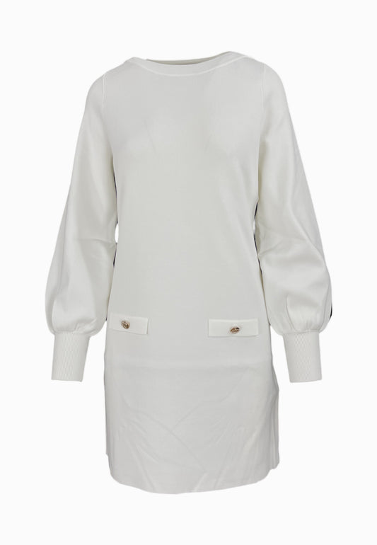 LIU-JO Abito Maglia ECS Bianco CF5085MS55N