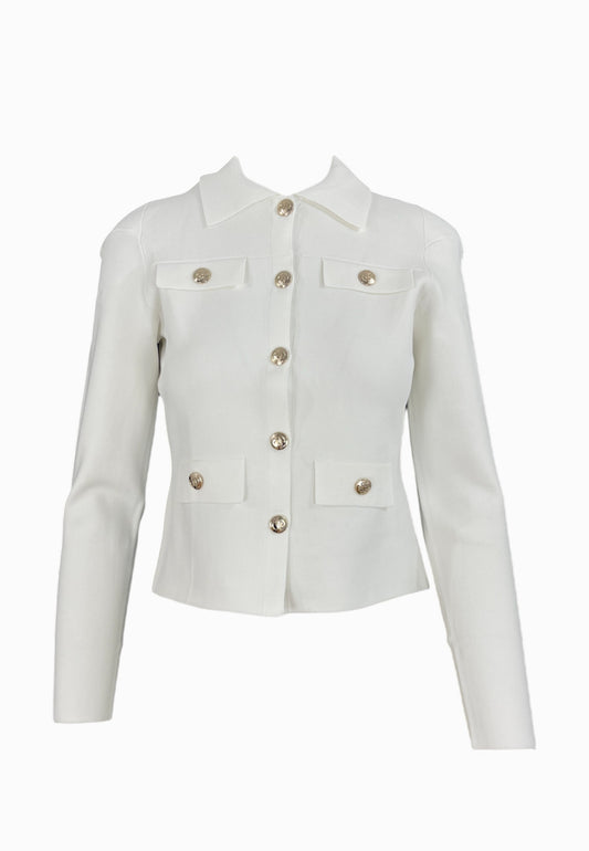 LIU-JO Giacca Maglia ECS Bianco CF5152MS55N