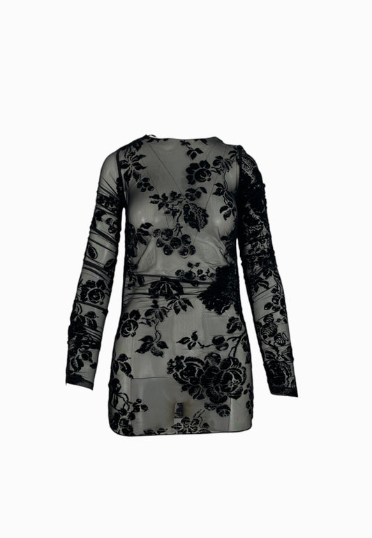 PINKO Maglia Tulle PUZZLE Nero 105601A2QD