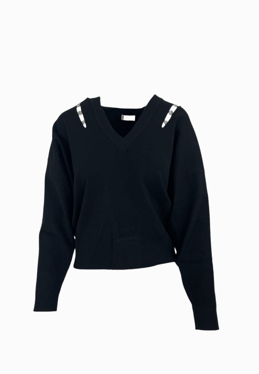 LIU-JO Maglia Chiusa ECS Nero MF5037MS99E