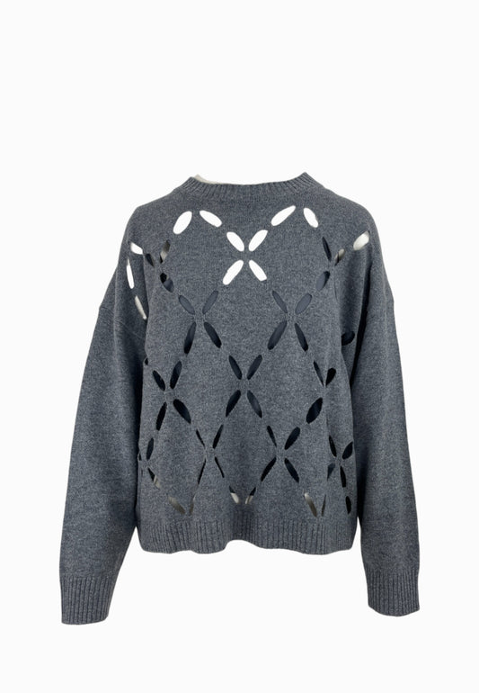 LIU-JO Maglia Chiusa ECS Grigio MF5039MS009