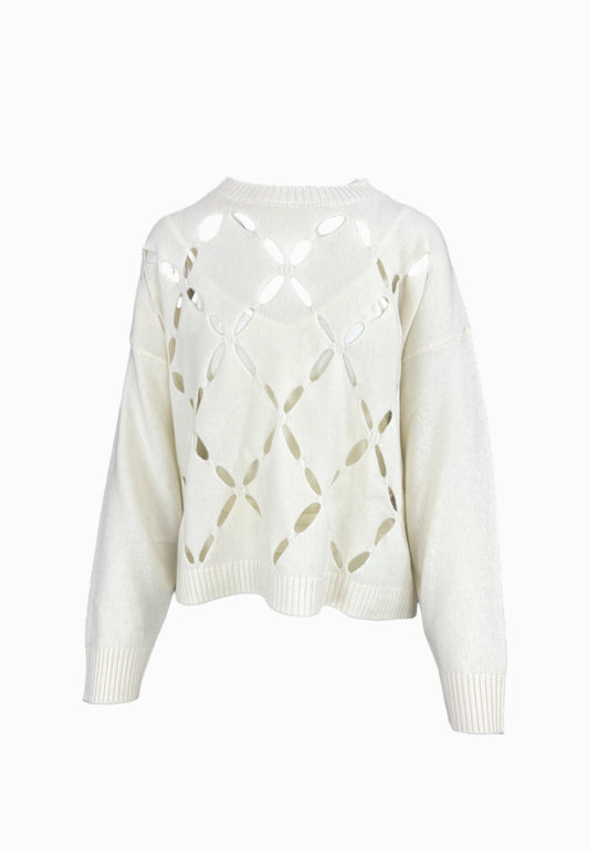 LIU-JO Maglia Chiusa ECS Bianco MF5039MS009