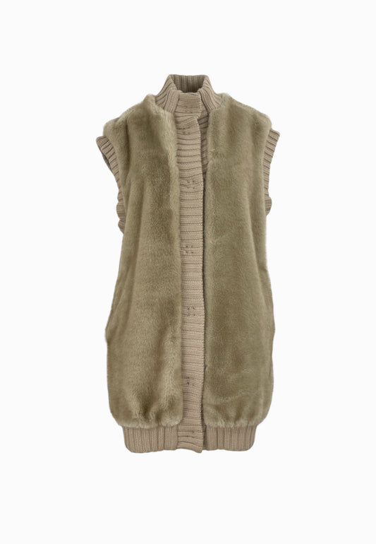 PINKO GENOVESE GILET BEIGE 105402A2PI C60