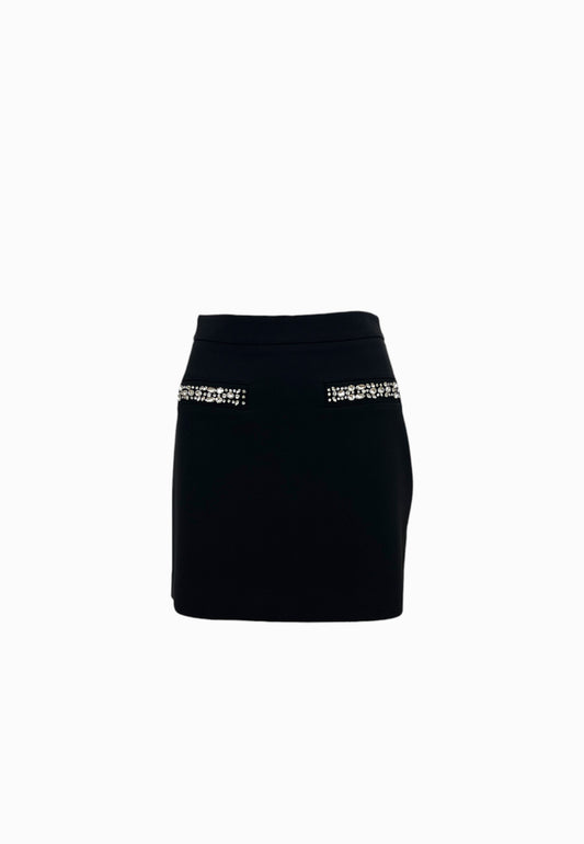 LIU-JO GONNA RICAMATA NERO