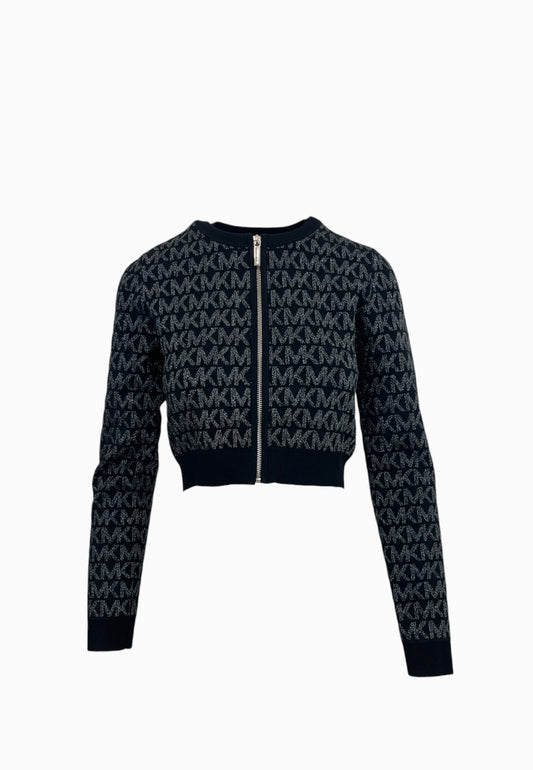 MICHEAL KORS CARDIGAN LOGO NERO-LURX