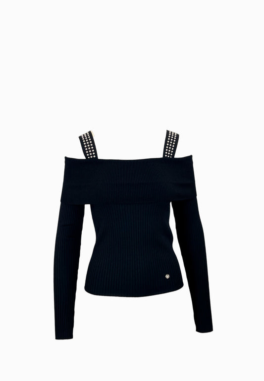 LIU-JO MAGLIA CHIUSA NERO