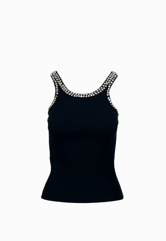 PINKO CORIANDOLI CANOTTA BLACK