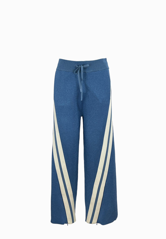 PINKO TORMENTA PANTALONE LUREX BLUE