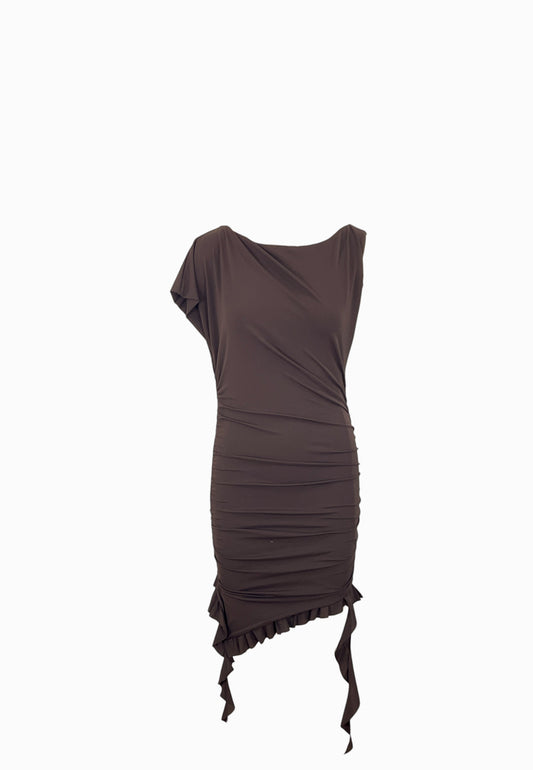 PINKO ALISHA ABITO JERSEY MARRONE