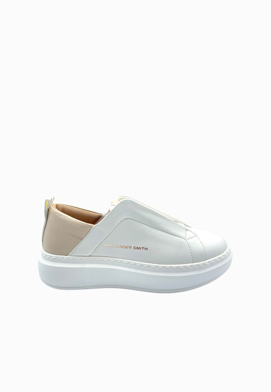 ALEXANDER SMITH SLIP ON SNEAKER BIANCO BEIGE