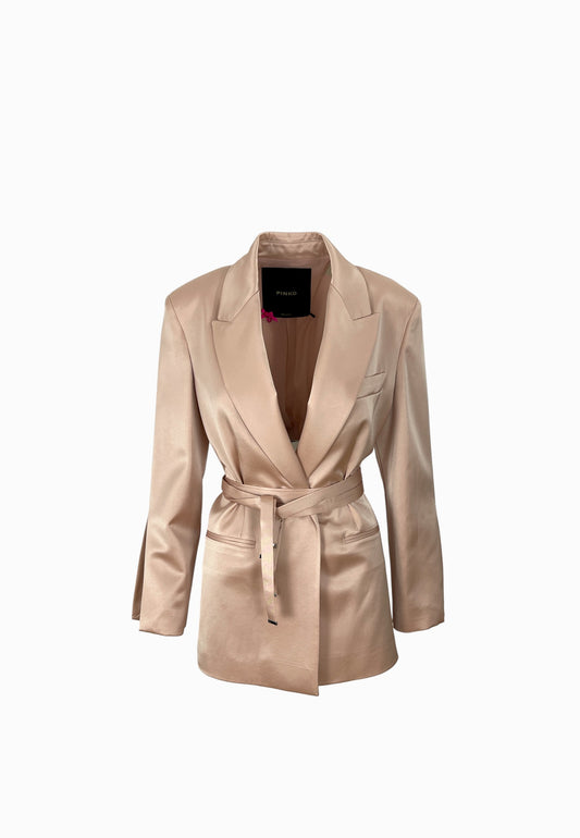 PINKO RAPA GIACCA SATIN ROSA