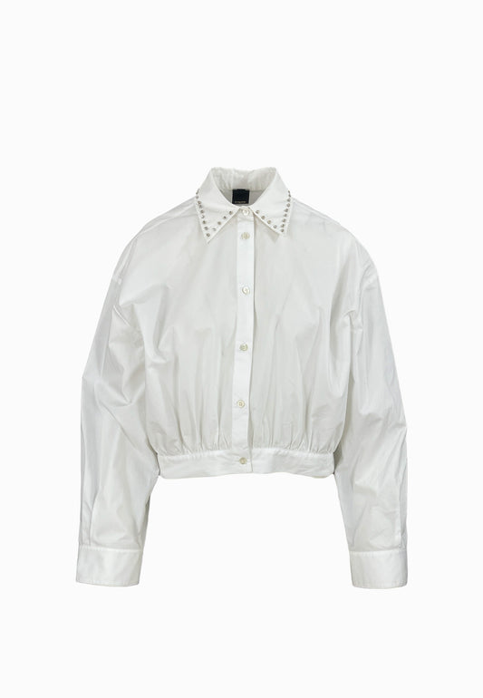 PINKO CHARITA CAMICIA POPELINE BIANCO
