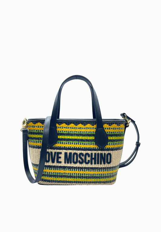 LOVE MOSCHINO BORSA BEIGE-MULTI