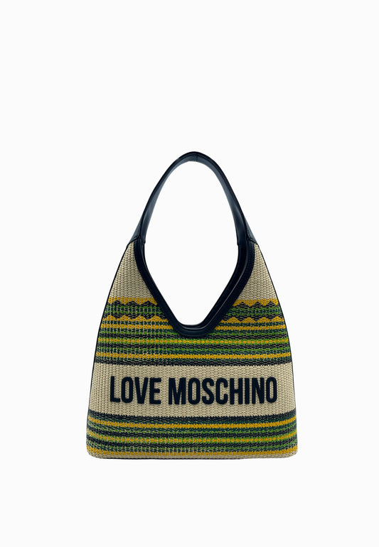LOVE MOSCHINO BORSA BEIGE-MULTI
