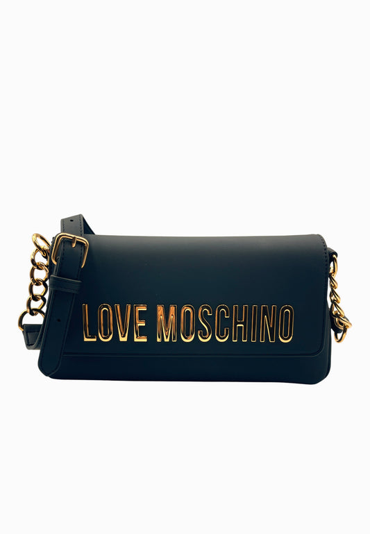 LOVE MOSCHINO BORSA NERO-ORO