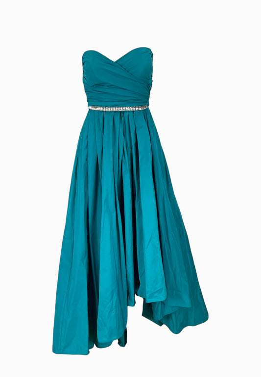 PINKO DATTERO ABITO TAFFETA VERDE