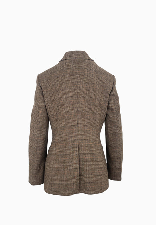 LIU-JO BLAZER MARRONE CHECK