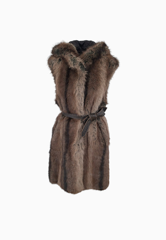 PINKO GALEARIS GILET BEIGE