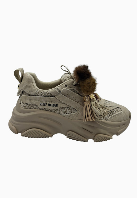 STEVE MADDEN POSSESSION SNEAKER BEIGE