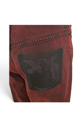 PINKO ELOISE JEANS DENIM BORDEAUX