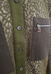 PINKO MAGLIOCCO CAMICIA PIZZO VERDE