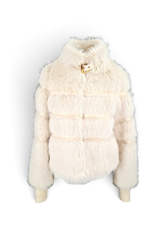 PATRIZIA PEPE BOMBER ECOPELLICCIA ICE