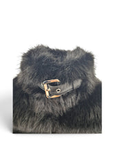 PATRIZIA PEPE BOMBER ECOPELLICCIA NERO