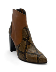 CARDIFF Polacchino Pelle Marrone ELY.D232 PITONE.C