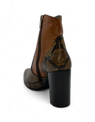 CARDIFF Polacchino Pelle Marrone ELY.D232 PITONE.C