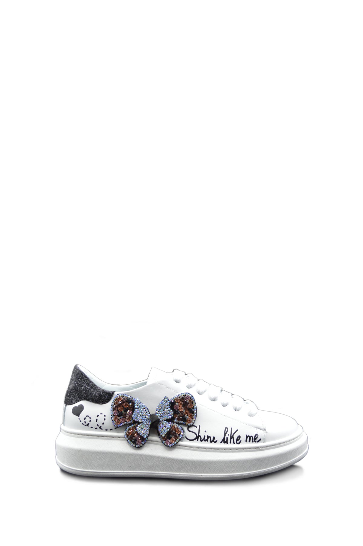 SNEAKER COMBI BIANCA/FARFALLA