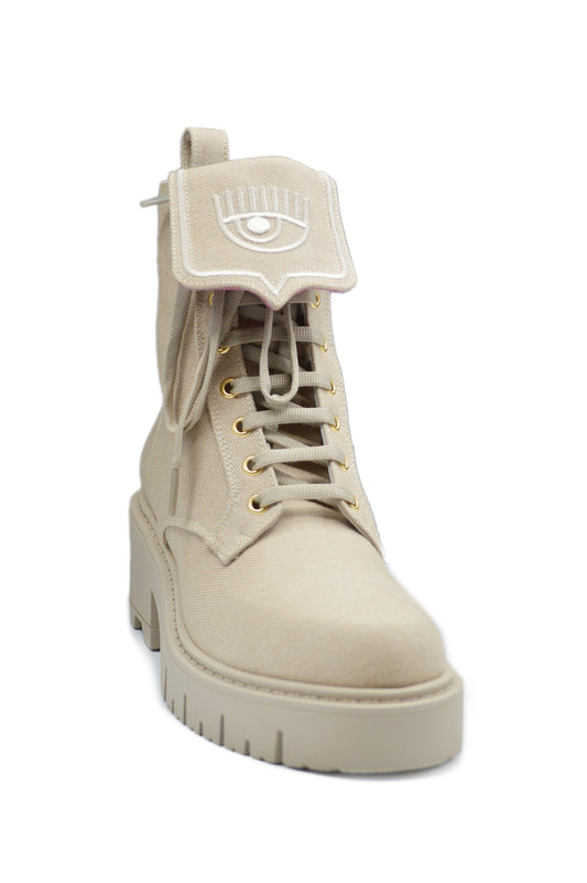 TAUPE DENIM BOOT EYE