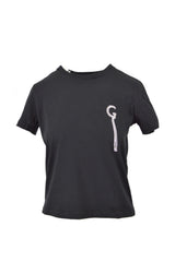 T-SHIRT IN JERSEY CON PASSAMANERIA E PENDAGLIO