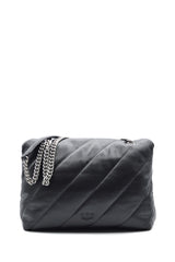 PINKO Borsa LOVE PUFF BIG Nero/Argento 100037A0F2