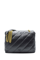 PINKO Borsa LOVE PUFF BIG Nero/Oro 100037A0F2