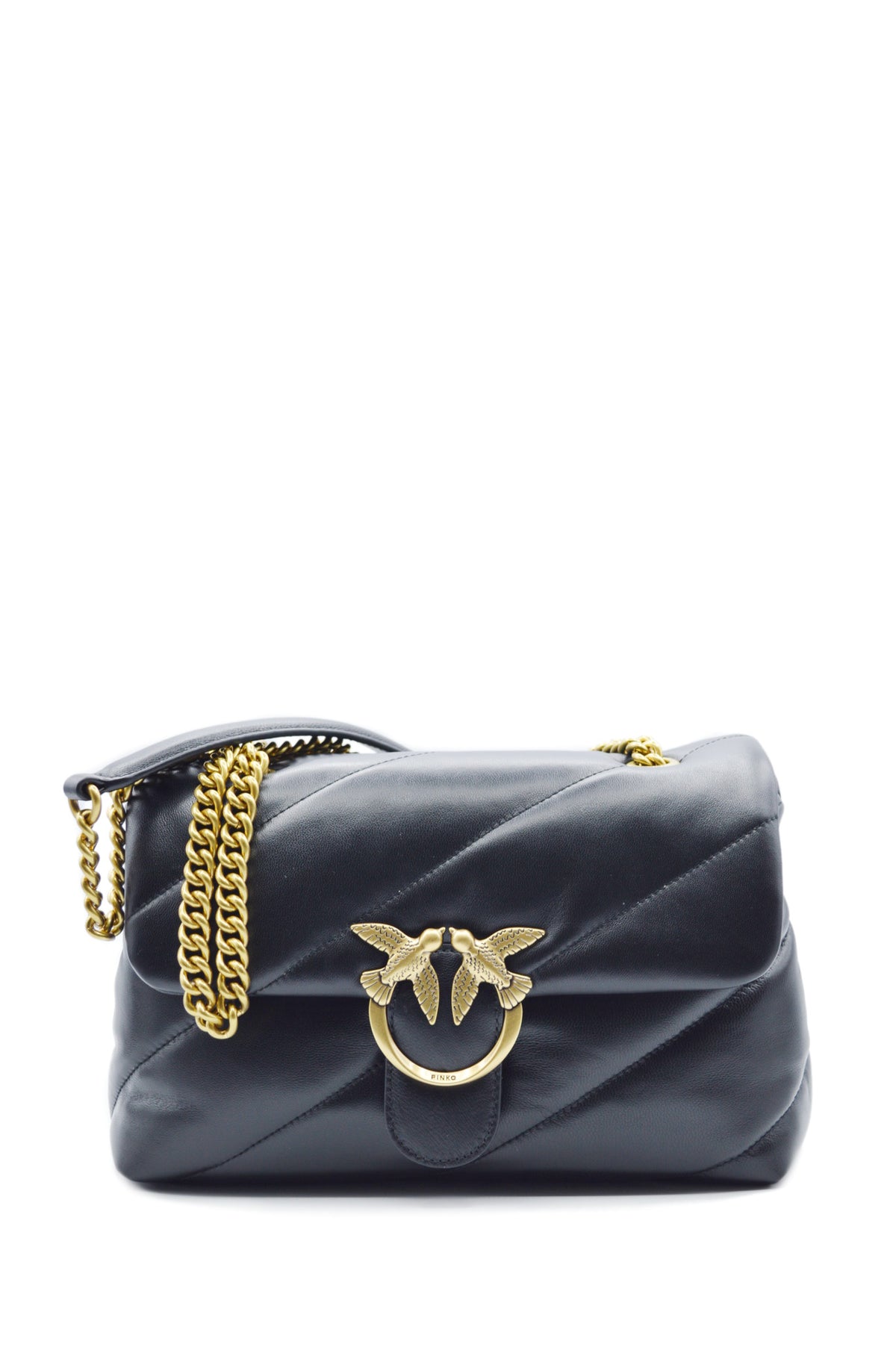 PINKO Borsa LOVE PUFF CLASSIC Nero/Oro 100038A0F2