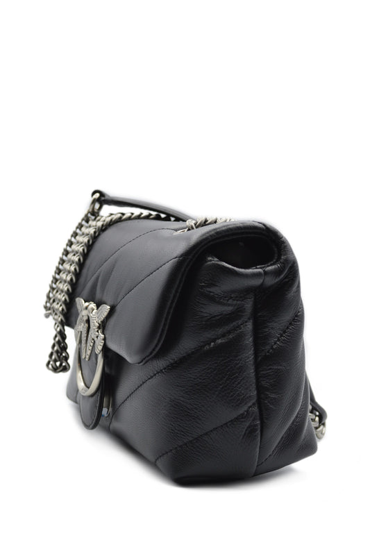 PINKO Borsa LOVE PUFF MINI Nero/Argento 100039A0F2