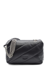 PINKO Borsa LOVE PUFF MINI Nero/Argento 100039A0F2