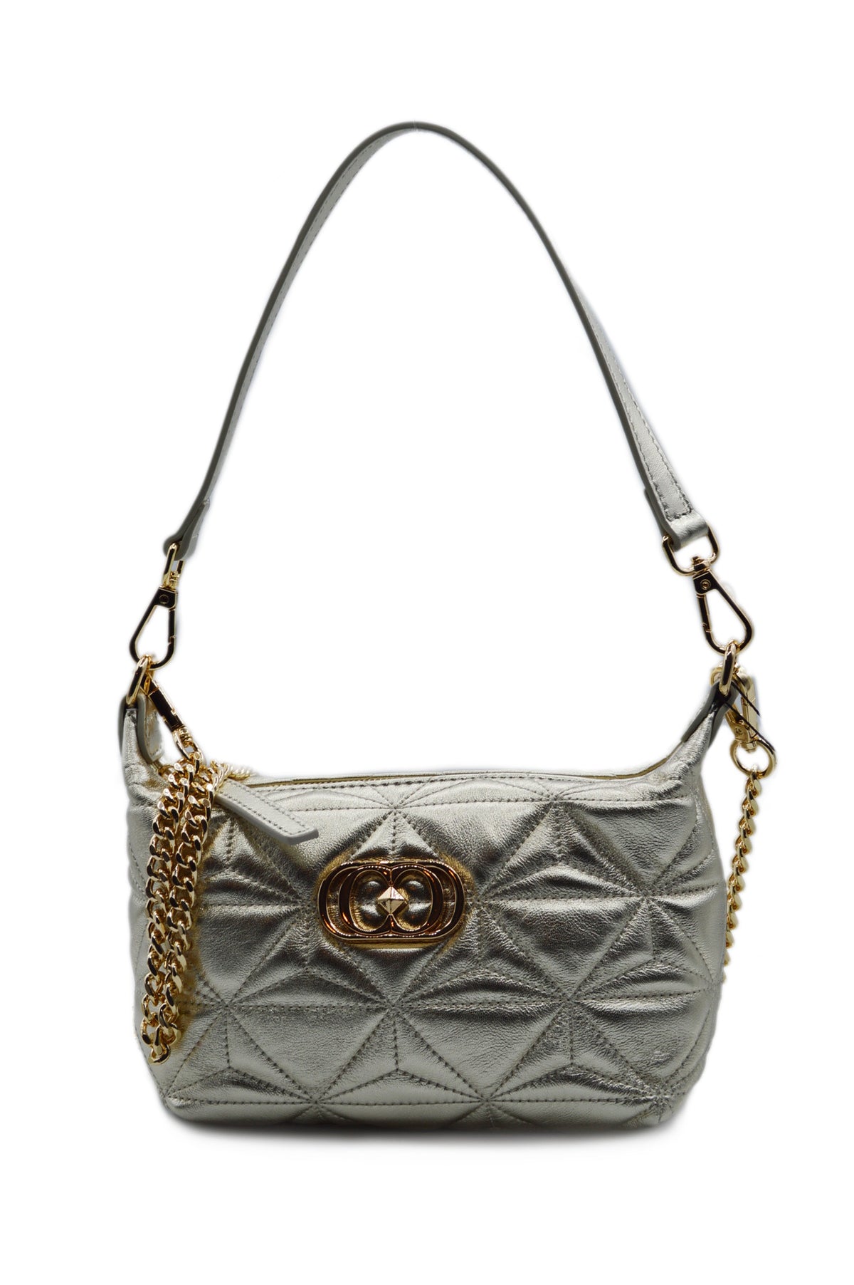 SHINY LUCY SM.SHOULDER BAG LAMINATED LEATHER