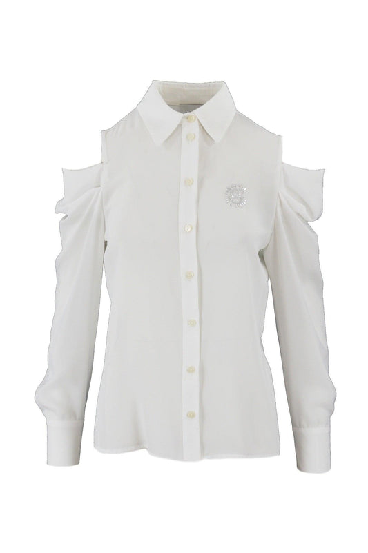 CAMICIA IN CREPE CON LOGO