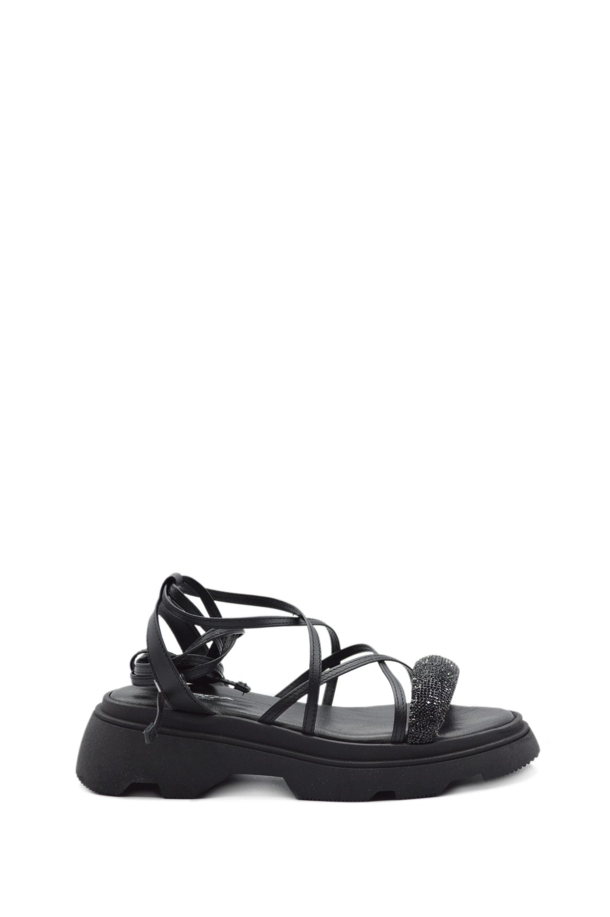SNEAKER PEONIA PELLE+MICROSTRASS