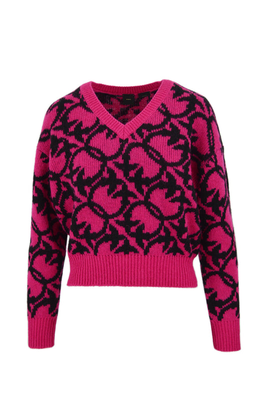 OVINO MAGLIA LANA ALPACA TEXTURE BIRDS