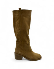 CARDIFF Stivale in Camoscio Marrone NORA-16-CAM